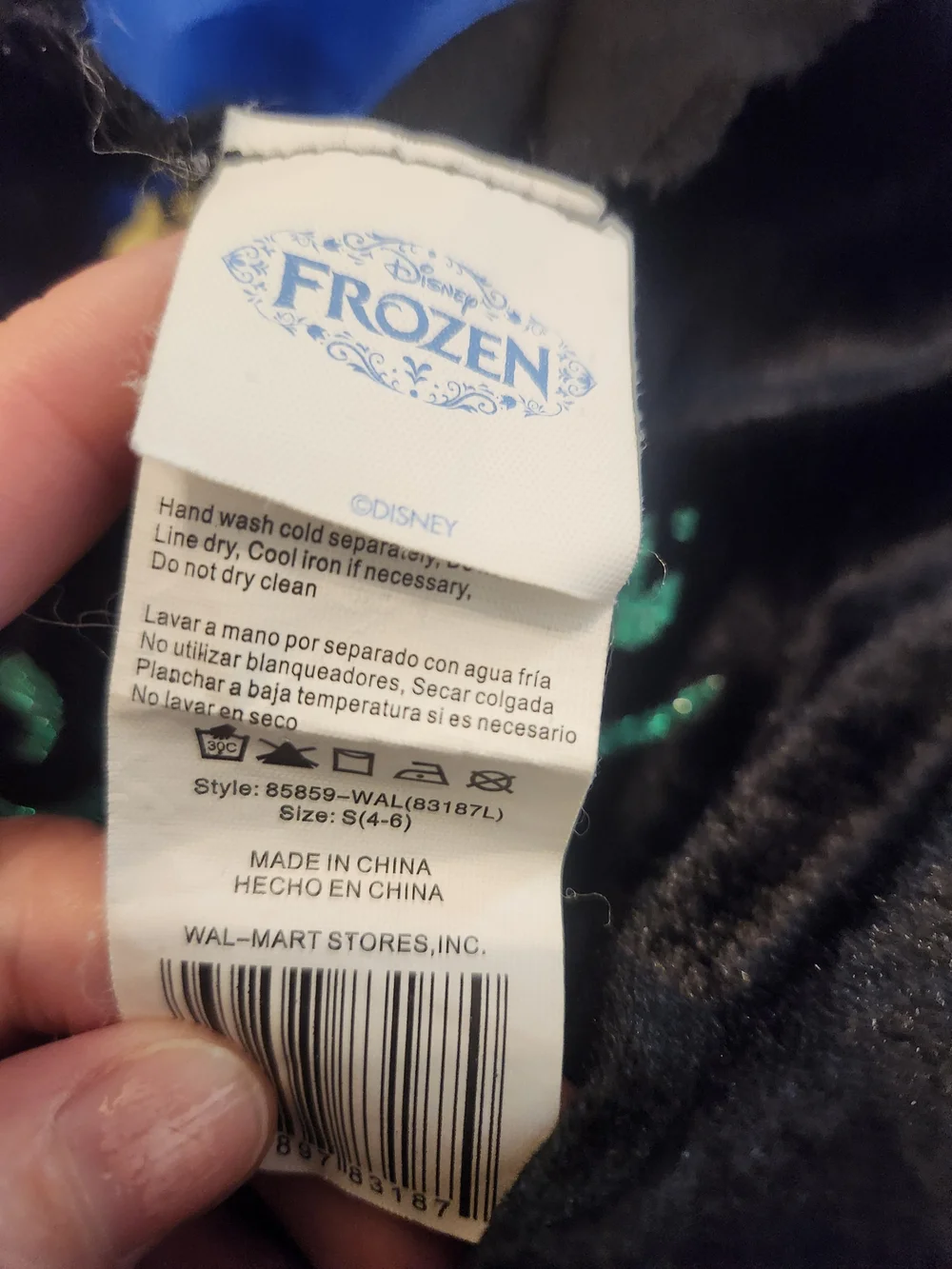 Disney Frozen anna princess dressup Halloween costume Size s 4 6